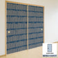 ふすまリメイクシート 拭けるシールタイプ Bookshelf ネイビー (約185cm×100cm) HMST-BS-02