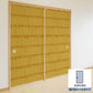 ふすまリメイクシート 拭けるシールタイプ Bookshelf マスタード (約185cm×100cm) HMST-BS-03