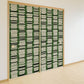 ふすまリメイクシート 拭けるシールタイプ Tsundoku レトログリーン (約185cm×100cm) HMST-BS-05