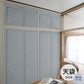 ふすまリメイクシート 拭けるシールタイプ 天袋タイプ Louver サックスブルー (約100cm×60cm)