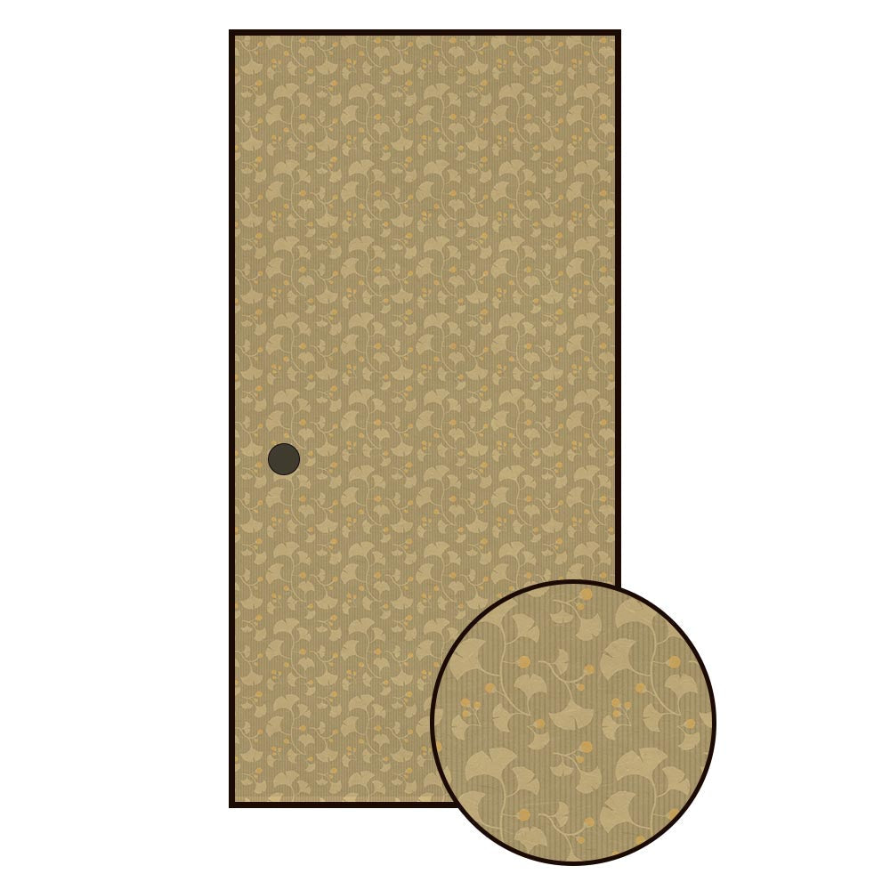 ふすまリメイクシート 拭けるシールタイプ 大正ロマン いちょう (約185cm×100cm)