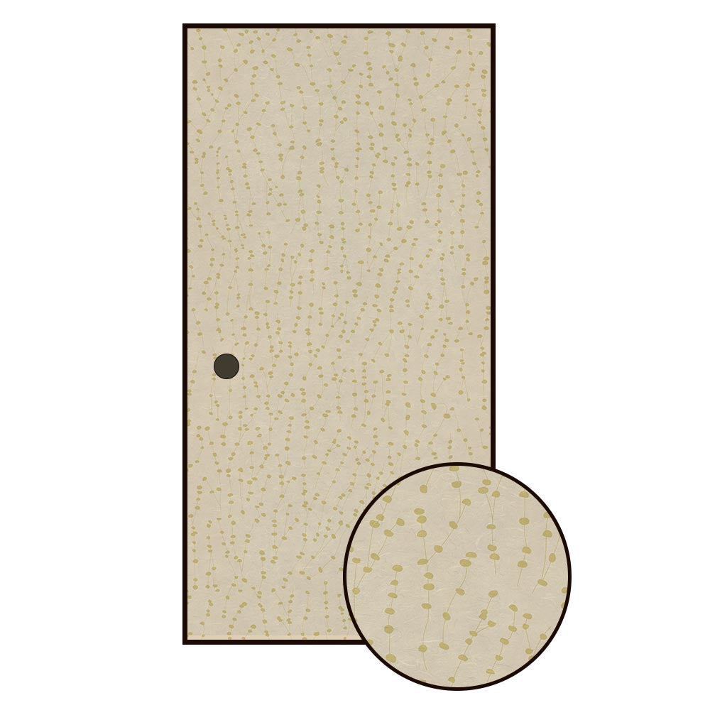 ふすまリメイクシート 拭けるシールタイプ 大正ロマン ぎんなん (約185cm×100cm)