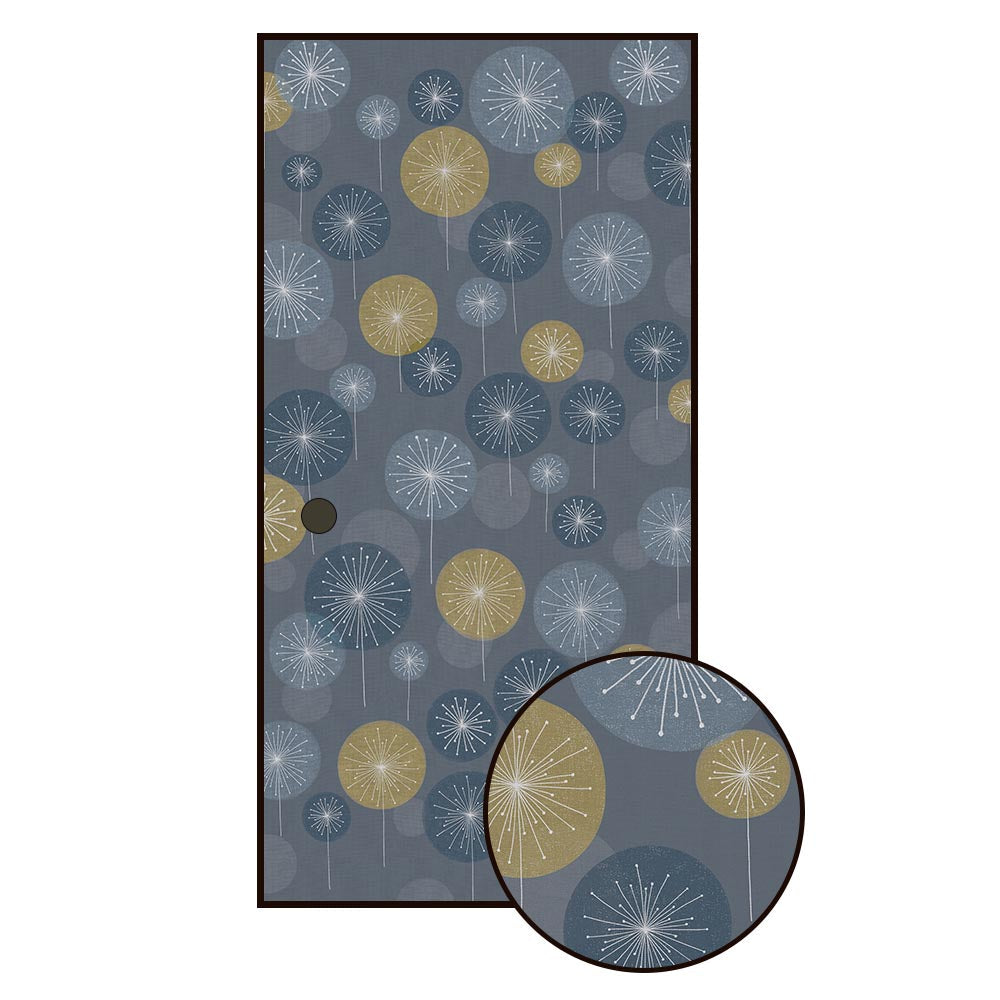 ふすまリメイクシート 拭けるシールタイプ 大正ロマン つながる2柄 花火Ａ (約185cm×100cm)