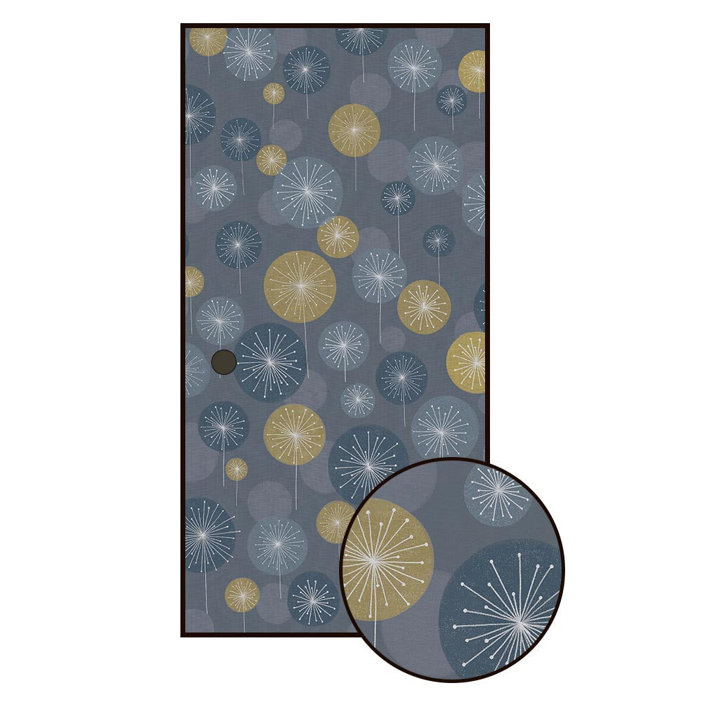 ふすまリメイクシート 拭けるシールタイプ 大正ロマン つながる2柄 花火Ｂ (約185cm×100cm)