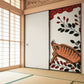 ふすまリメイクシート 拭けるシールタイプ HANAFUDA 萩に猪  (約185cm×100cm) HMST-HF-07