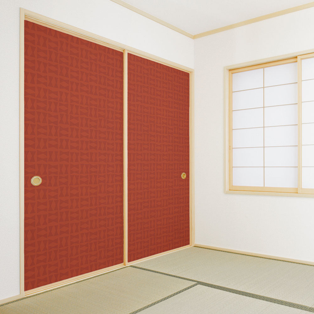 ふすまリメイクシート 拭けるシールタイプ 北欧柄 Nukumori  (約185cm×100cm) HMST-KK-02