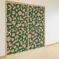 ふすまリメイクシート 拭けるシールタイプ Mazemaze グリーン×ピンク (約185cm×100cm) HMST-MZ-01