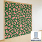 ふすまリメイクシート 拭けるシールタイプ Mazemaze グリーン×ピンク (約185cm×100cm) HMST-MZ-01