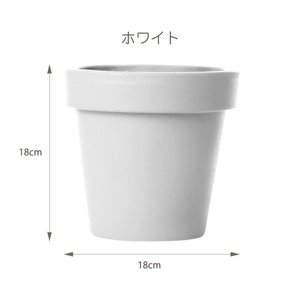 貼ってはがせる POT STICKER 植木鉢ステッカー Sサイズ ホワイト HMST-PTS-S01