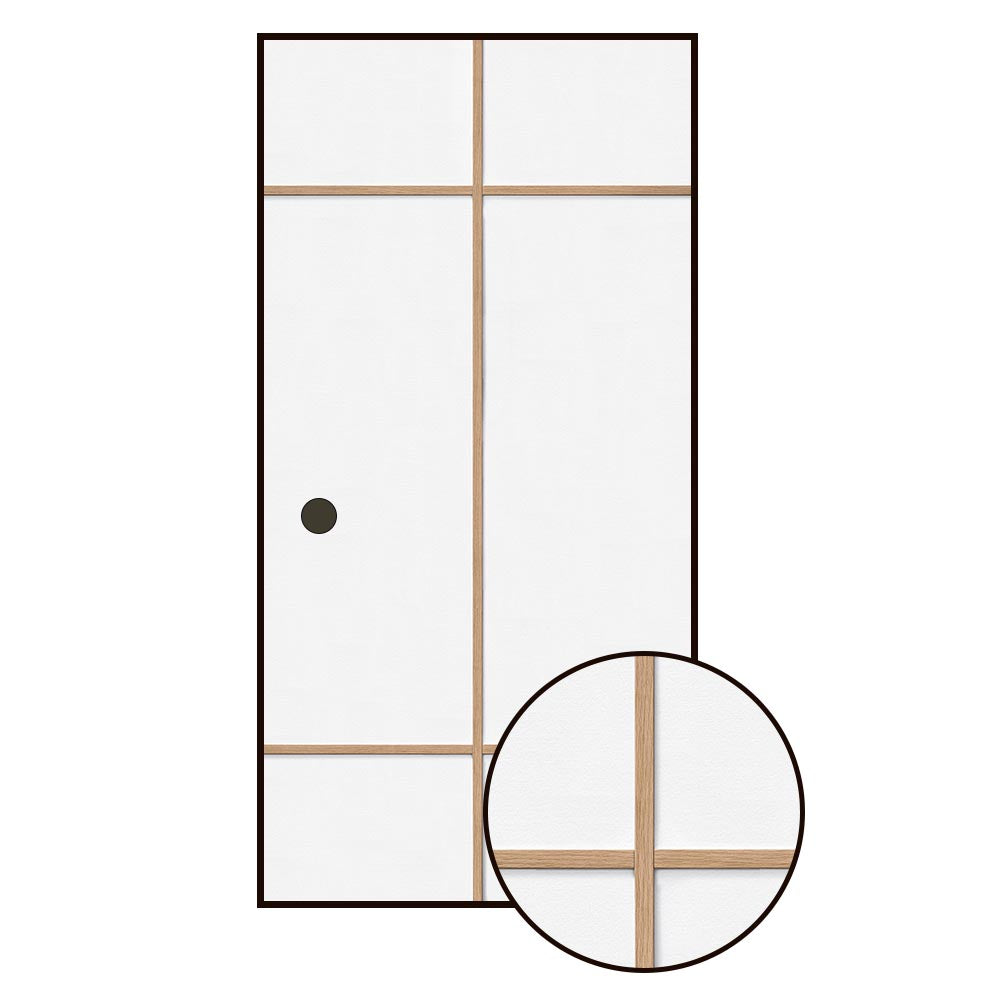 ふすまリメイクシート 拭けるシールタイプ Zen Craft A (約185cm×100cm)