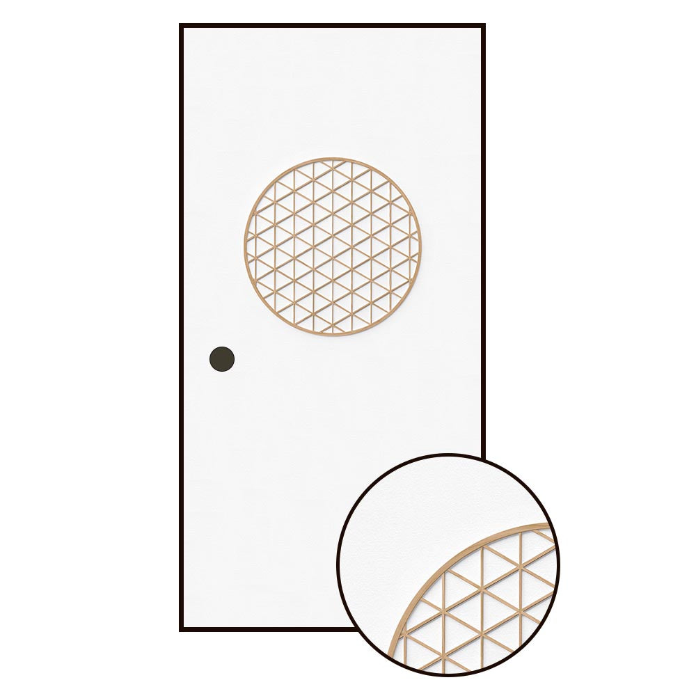 ふすまリメイクシート 拭けるシールタイプ Zen Craft F (約185cm×100cm)