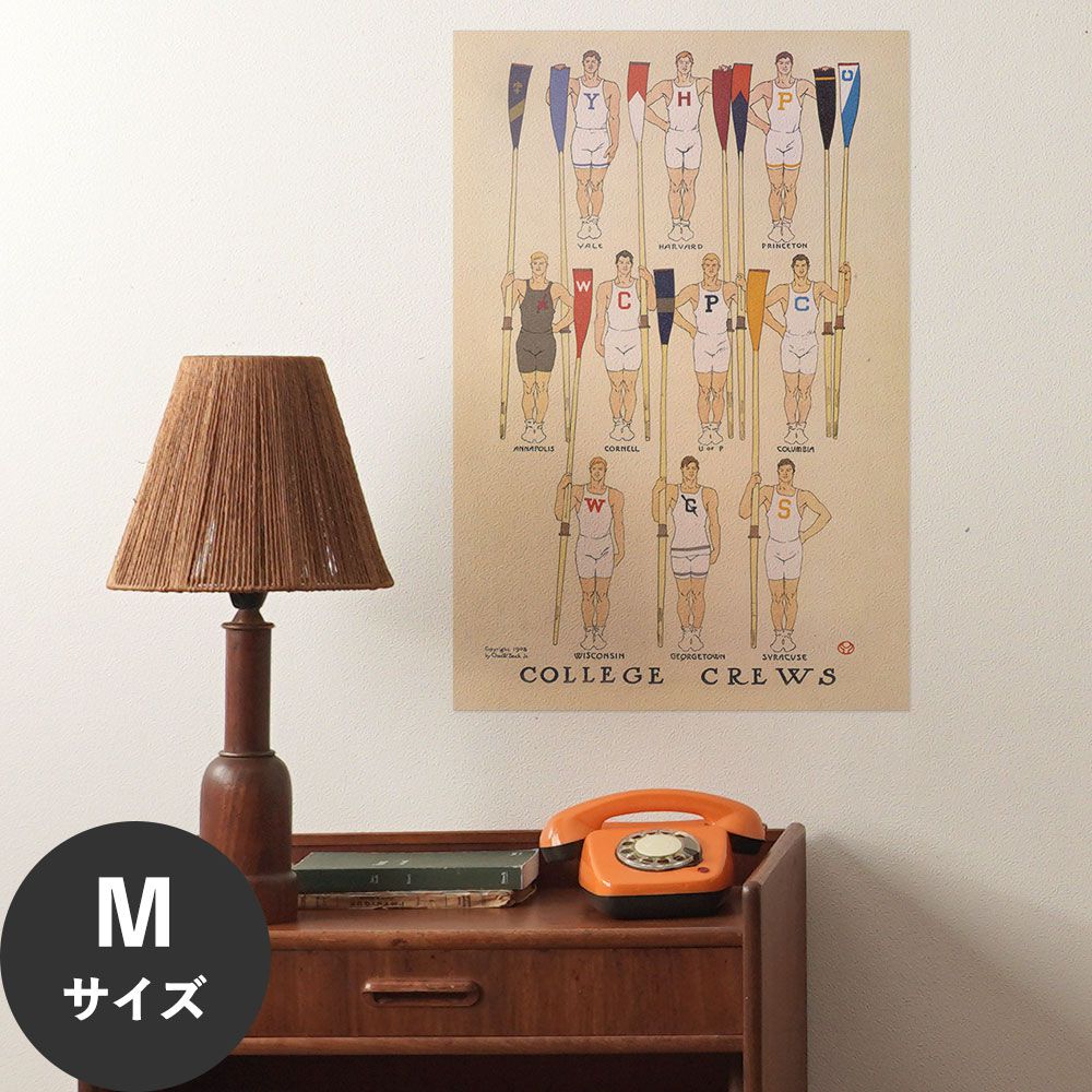 Hattan Art Poster ハッタンアートポスター College crews / HP-00065 Mサイズ(45cm×67cm)