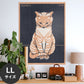 Hattan Art Poster ハッタンアートポスター Zittende kat / HP-00099 LLサイズ(90cm×120cm)