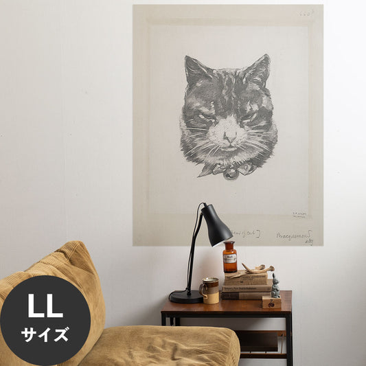 Hattan Art Poster ハッタンアートポスター Tête de chat. / HP-00226 LLサイズ(90cm×114cm)