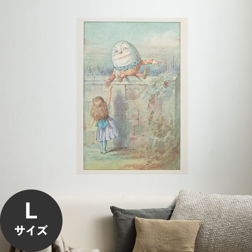 Hattan Art Poster ハッタンアートポスター ハンプティ・ダンプティとアリス / HP-00292 Lサイズ(64cm×90cm)