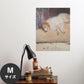 Hattan Art Poster ハッタンアートポスター Study of a sleeping dog  / HP-00297 Mサイズ(45cm×57cm)