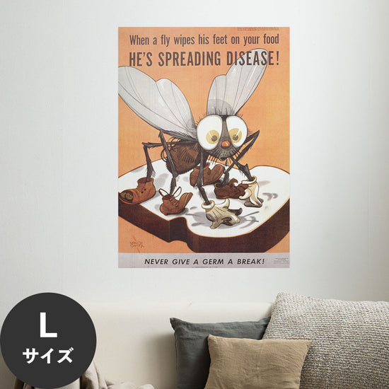 Hattan Art Poster ハッタンアートポスター He’s spreading disease / HP-00322 Lサイズ(64cm×90cm)