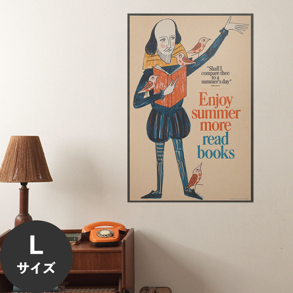 Hattan Art Poster ハッタンアートポスター Enjoy summer more, read books / HP-00329 Lサイズ(60cm×90cm)