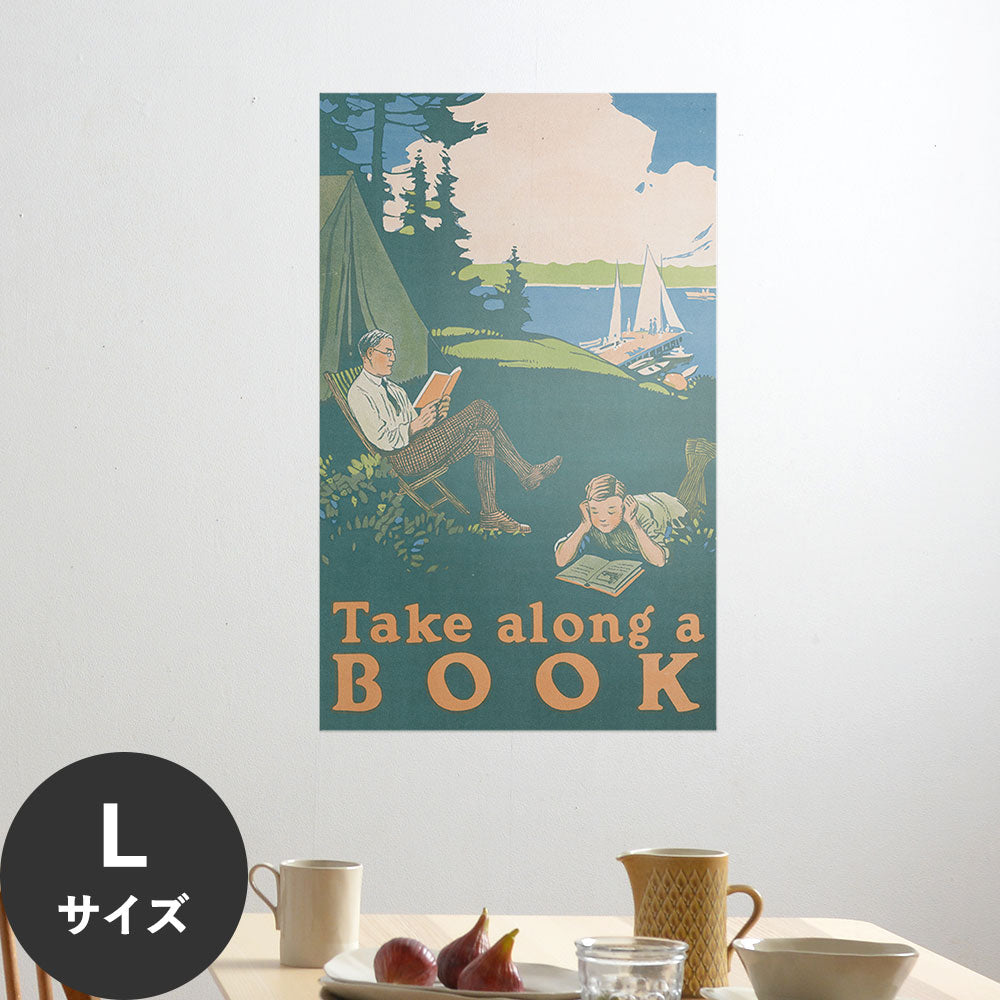 Hattan Art Poster ハッタンアートポスター Take along a book / HP-00335 Lサイズ(56cm×90cm)