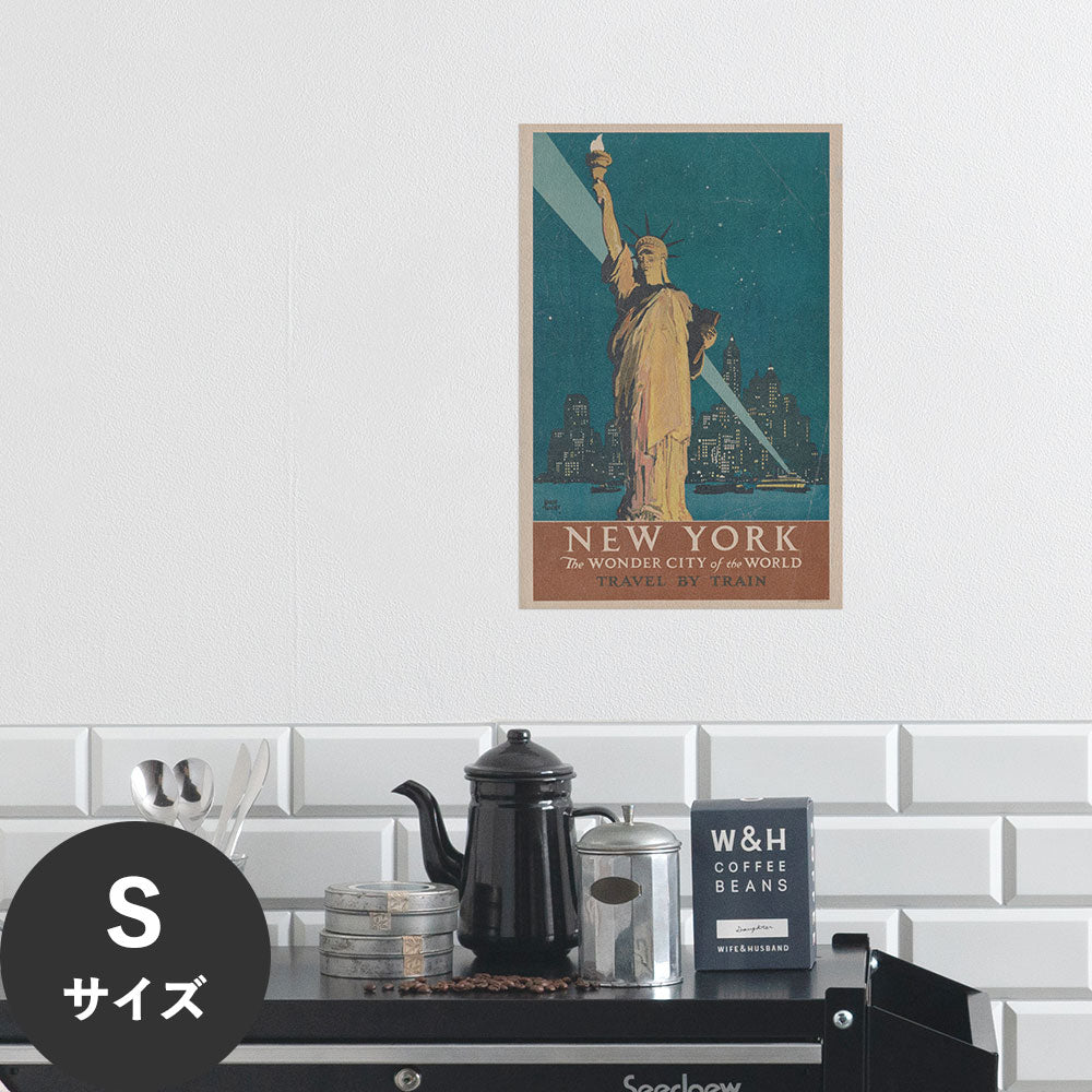 Hattan Art Poster ハッタンアートポスター New York, the wonder city / HP-00338 Sサイズ(30cm×45cm)