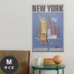 Hattan Art Poster ハッタンアートポスター New York - Allegheny Airlines / HP-00340 Mサイズ(45cm×67cm)