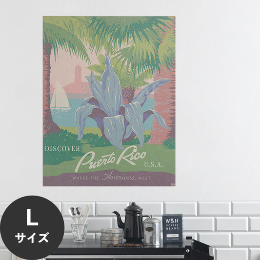 Hattan Art Poster ハッタンアートポスター Discover Puerto Rico U.S.A. / HP-00349 Lサイズ(70cm×90cm)