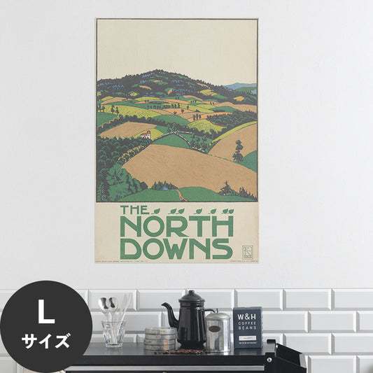 Hattan Art Poster ハッタンアートポスター The North Downs, London Underground / HP-00350 Lサイズ(60cm×90cm)