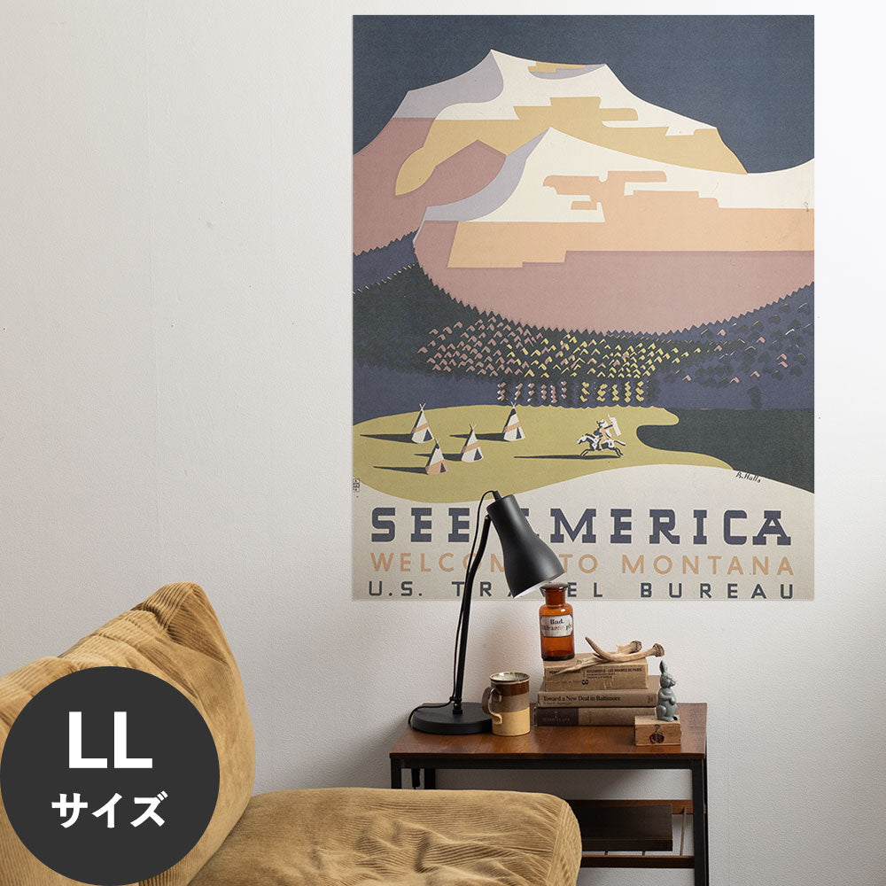 Hattan Art Poster ハッタンアートポスター See America. Welcome to Montana / HP-00353 LLサイズ(90cm×114cm)