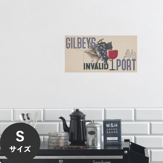 Hattan Art Poster ハッタンアートポスター Gilbey’s invalid port / HP-00374 Sサイズ(45cm×23cm)