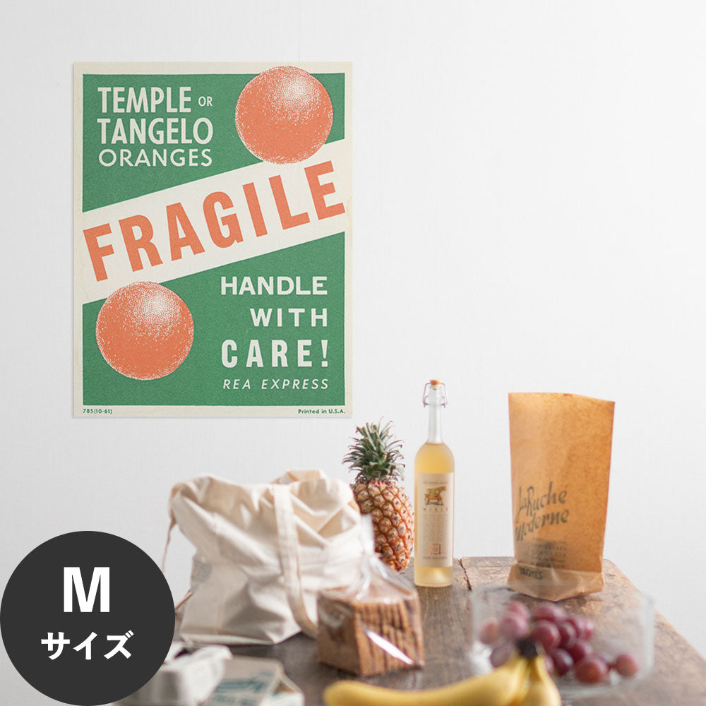 Hattan Art Poster ハッタンアートポスター REA Express ‘Fragile’ Oranges Labe / HP-00480 Mサイズ(45cm×57cm)