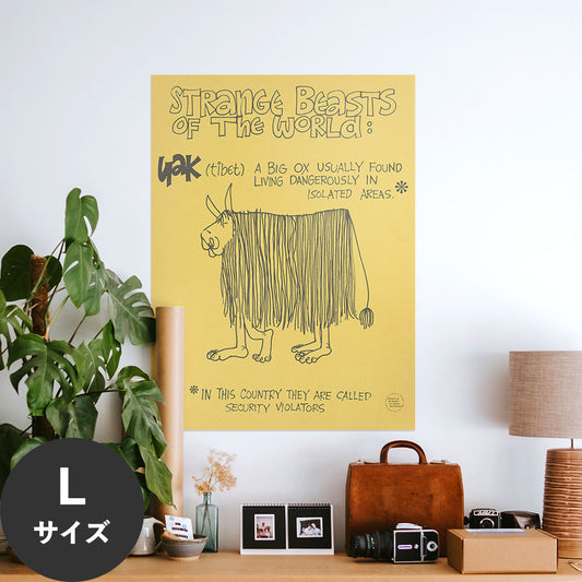 Hattan Art Poster ハッタンアートポスター Strange beasts of the world / HP-00490 Lサイズ(67cm×90cm)