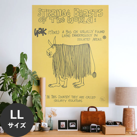 Hattan Art Poster ハッタンアートポスター Strange beasts of the world / HP-00490 LLサイズ(90cm×120cm)