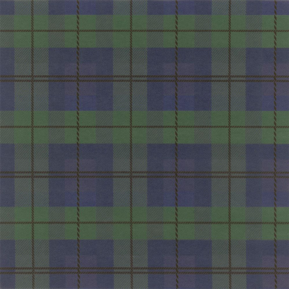 はがせるパッチワーク壁紙 Hattan Tartan Check ハッタン タータンチェック ネイビー×グリーン HTTC-02