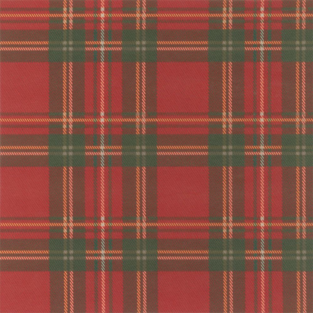 はがせるパッチワーク壁紙 Hattan Tartan Check ハッタン タータンチェック レッド HTTC-04