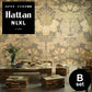 【水だけで貼れるようになりました!】はがせるパッチワーク壁紙 Hattan NLXL ハッタン BIG PATTERN "LUTHER" MURAL Bset HMRV-02B(6枚セット)