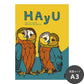 消臭アートポスター HAyU 小川学 HAyU ANIMAL ART POSTER Multi color フクロウ SWZ-HYAP08