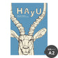 消臭アートポスター HAyU 小川学 HAyU ANIMAL ART POSTER Single color インパラ SWZ-HYAP13