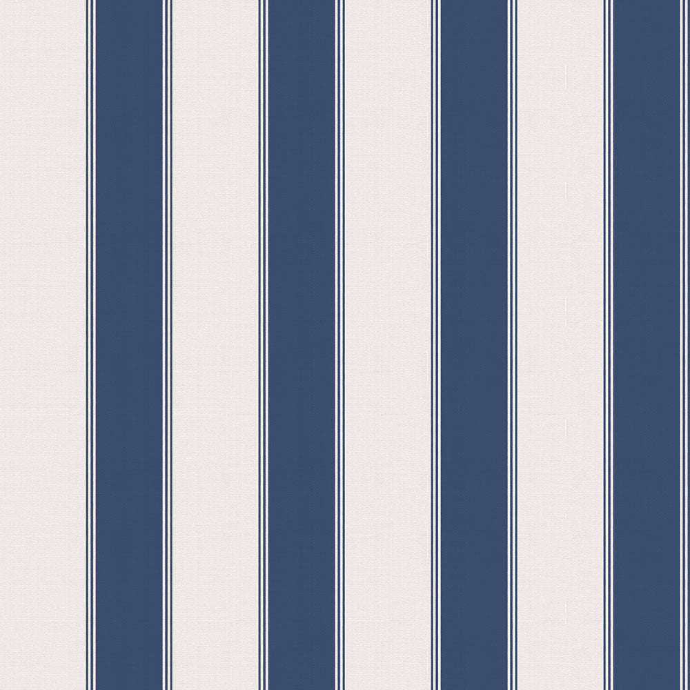 【サンプル】はがせる壁紙 のりなしタイプ アイビーストライプB NKH-ASB02 マリンブルー