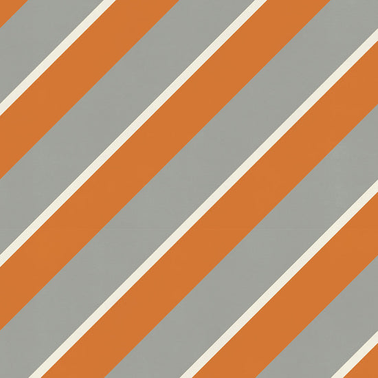 アイビーストライプE グレー×オレンジ TKH-ASE03