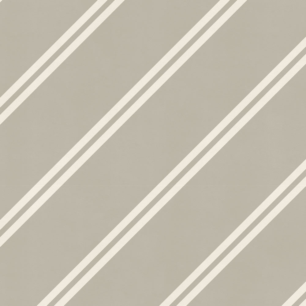 アイビーストライプF グレージュ×ホワイト TKH-ASF02