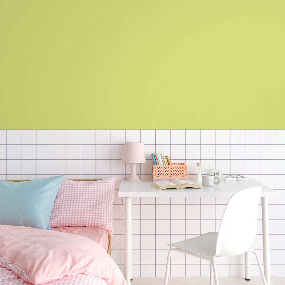 ライトグリーン×パープル目地