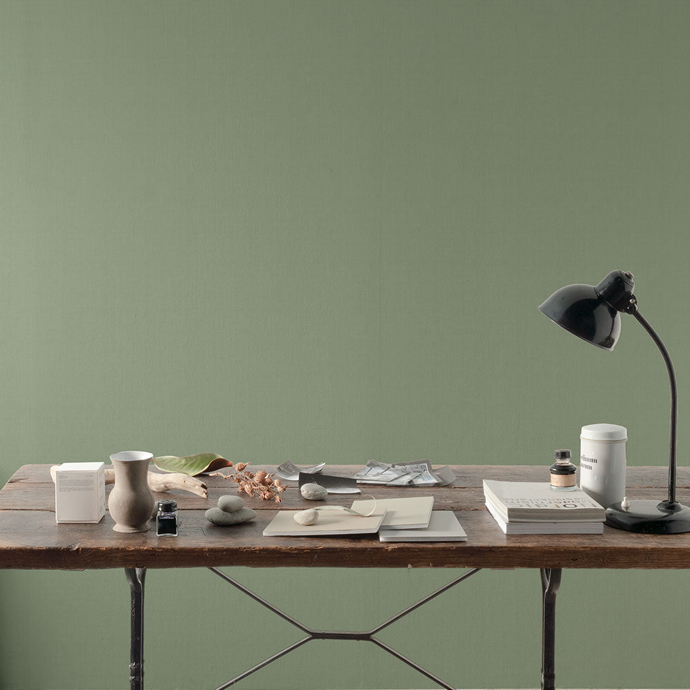 貼りやすいフリース壁紙（のりなし） クラシックトーン (49cm×2.5mサイズ) NKH-CT07 フロスティセージ