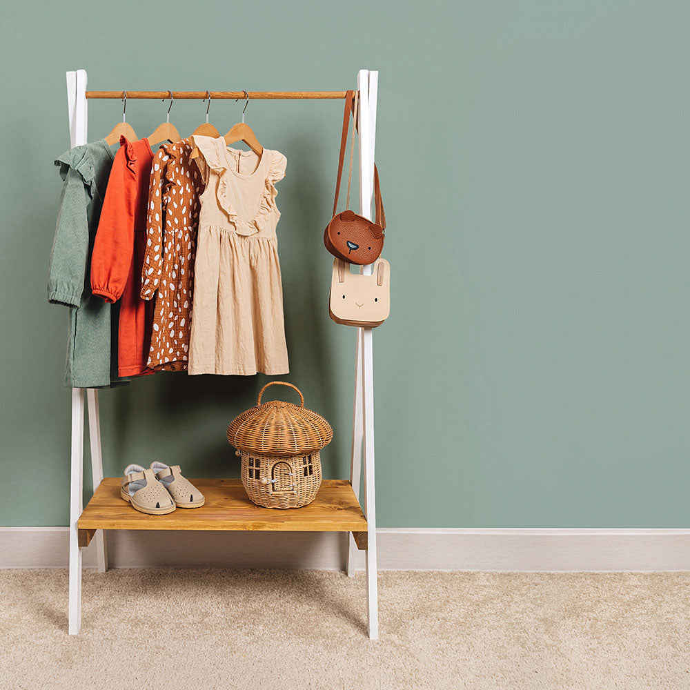 貼りやすいフリース壁紙（のりなし） クラシックトーン (49cm×2.5mサイズ) NKH-CT08 ダスティミント