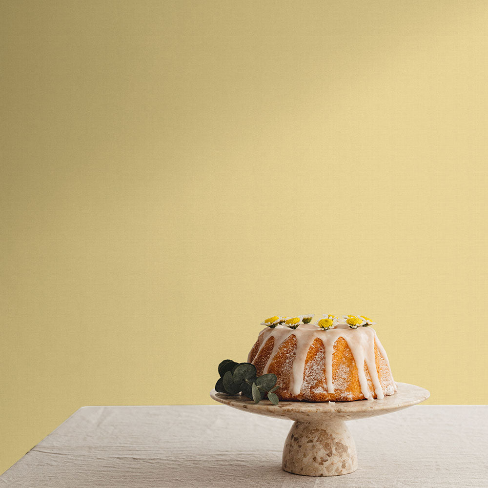 貼りやすいフリース壁紙（のりなし） クラシックトーン (49cm×2.5mサイズ) NKH-CT12 レモングレイズ