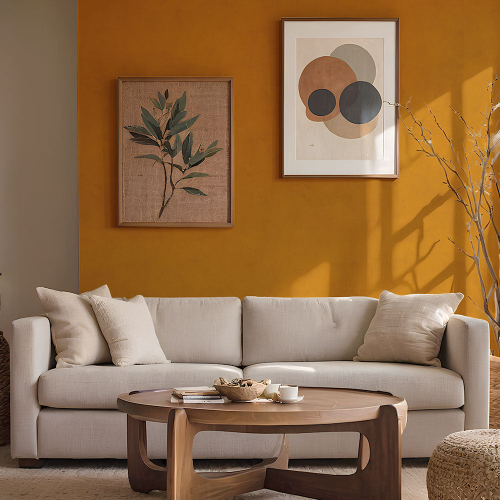 貼りやすいフリース壁紙（のりなし） ディープトーン (49cm×2.5mサイズ) NKH-DT01 タイガーアイ