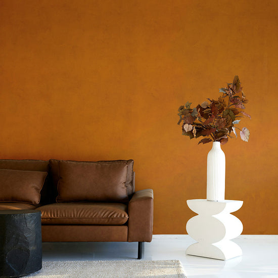 貼りやすいフリース壁紙（のりなし） ディープトーン (49cm×2.5mサイズ) NKH-DT02 テラコッタ