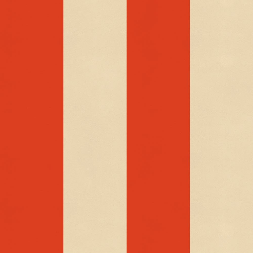 【サンプル】はがせる壁紙 のりなしタイプ ロンドンストライプW2 NKH-LS209 レッド×ベージュ