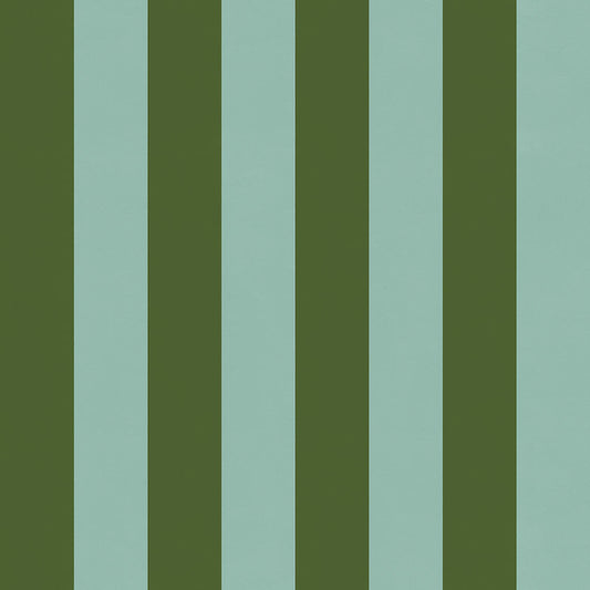 【サンプル】はがせる壁紙 のりなしタイプ ロンドンストライプW4 NKH-LS407 グリーン×ライトブルー