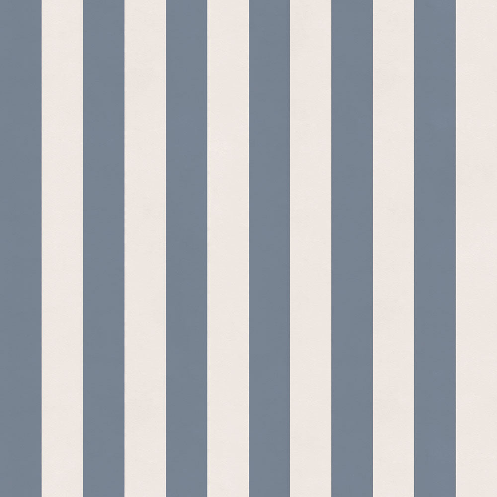 【サンプル】はがせる壁紙 のりなしタイプ ロンドンストライプW6 NKH-LS601 ブルーグレー