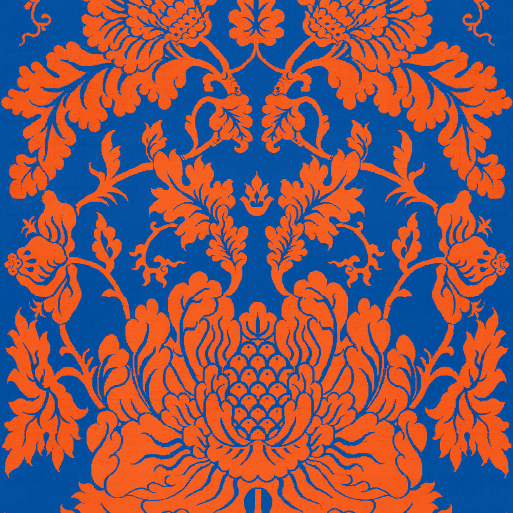 ブルー More Damask ダマスク